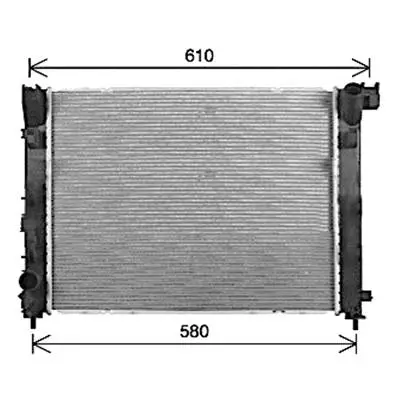 Radiateur de refroidissement moteur pour DACIA DOKKER ph.1 2012-2017, OEM: 214105FA0B, Neuf Acheter En Ligne
