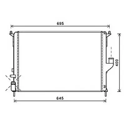 Radiateur de refroidissement moteur pour DACIA DUSTER I ph.1 2010-2013, OEM: 8200735039, Neuf Offre Exclusive