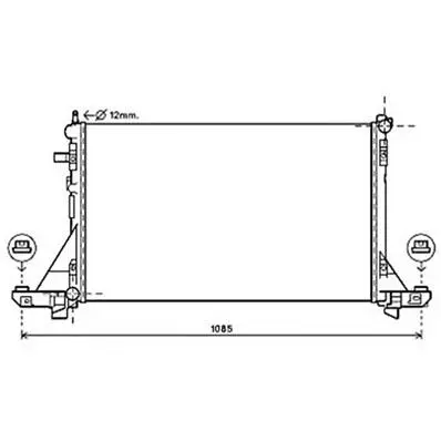 Meilleur Choix Radiateur de refroidissement moteur pour NISSAN NV400 depuis 2011, OEM: 214005447R, Neuf