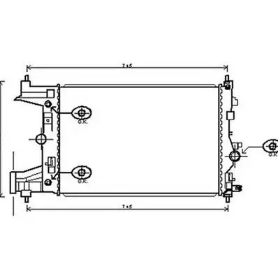 Acheter En Ligne Radiateur de refroidissement moteur pour CHEVROLET CRUZE 2009-2014, OEM: 13267652, Neuf