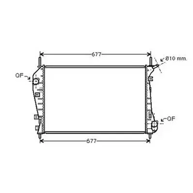 Radiateur de refroidissement moteur pour FORD MONDEO II ph.1 2000-2003, OEM: 1320515, Neuf Authentique