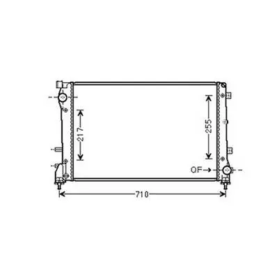 Radiateur de refroidissement moteur pour FIAT 500 ph.1 2007-2015, OEM: 51835027, Neuf Retour Gratuit
