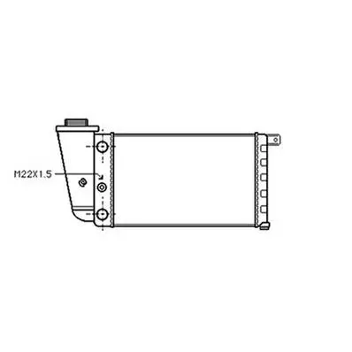 Marque Radiateur de refroidissement moteur pour FIAT PANDA I 1986-2003, OEM: 5998952, Neuf