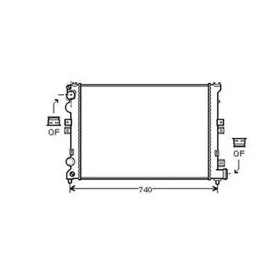 Promotion Radiateur de refroidissement moteur pour FIAT ULYSSE 1994-2002, OEM: 1301P2, Neuf