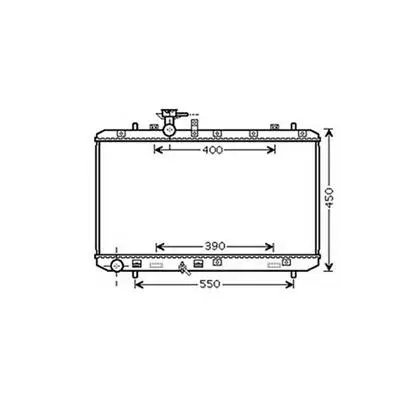 Paiement Sécurisé Radiateur de refroidissement moteur pour FIAT SEDICI depuis 2007, OEM: 71742136, Neuf