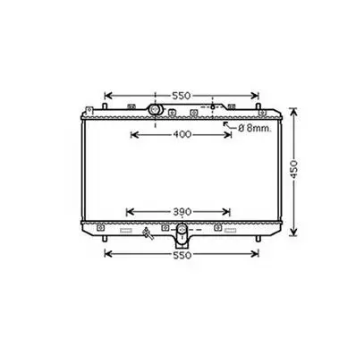 Radiateur de refroidissement moteur pour FIAT SEDICI depuis 2007, OEM: 71746849, Neuf Offre Exclusive