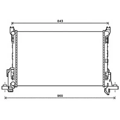 Radiateur de refroidissement moteur pour FIAT TALENTO depuis 2016, OEM: 214104344R, Neuf Acheter Direct