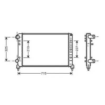 Retour Gratuit Radiateur de refroidissement moteur pour FIAT DOBLO I ph.2 2006-2010, OEM: 46749018, Neuf