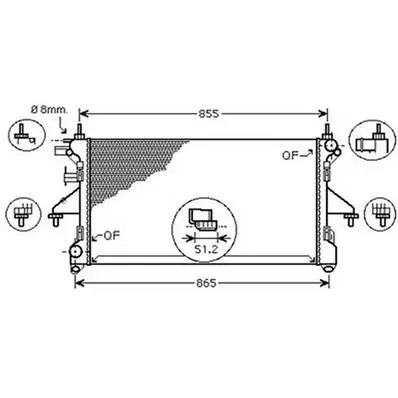 Radiateur de refroidissement moteur pour FIAT DUCATO III ph.1 2006-2014, OEM: 1330S3, Neuf Promotion Saisonnière
