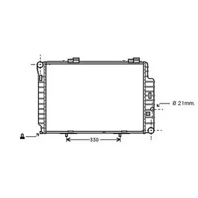 Pas Cher Radiateur de refroidissement moteur pour MERCEDES CLASSE C 1993-2000 (W180-202), OEM: 2025002103, Neuf