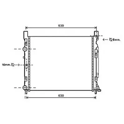 Populaire Radiateur de refroidissement moteur pour MERCEDES CITAN 2012-2021 (W415), OEM: A4155000102, Neuf