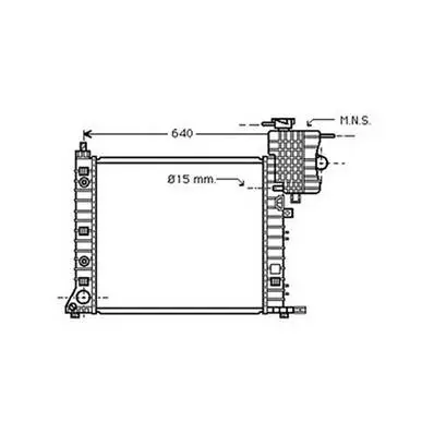 Radiateur de refroidissement moteur pour MERCEDES VITO I 1996-2003 (W638), OEM: 6385012801, Neuf Affaire À Saisir