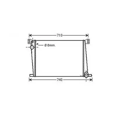 Retour Gratuit Radiateur de refroidissement moteur pour MINI ONE/COOPER R56 2006-2010, OEM: 17118675266, Neuf