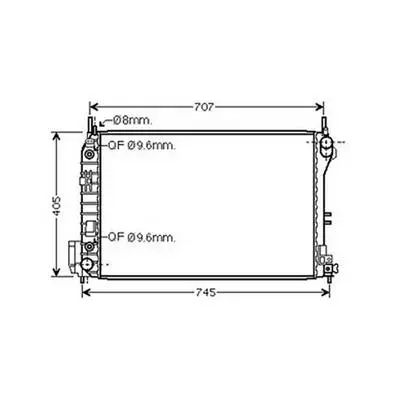 Radiateur de refroidissement moteur pour OPEL VECTRA C 2002-2005, OEM: 51770411, Neuf Promotion Saisonnière