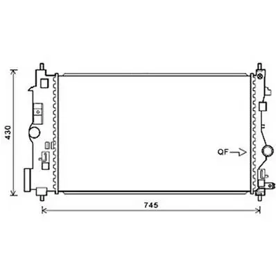 Marque Radiateur de refroidissement moteur pour OPEL ASTRA J 2010-2012, OEM: 1300298, Neuf