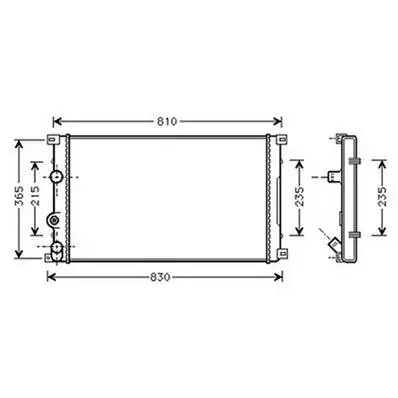 Radiateur de refroidissement moteur pour OPEL MOVANO I ph.1 1999-2003, OEM: 7701049664, Neuf Livraison Express