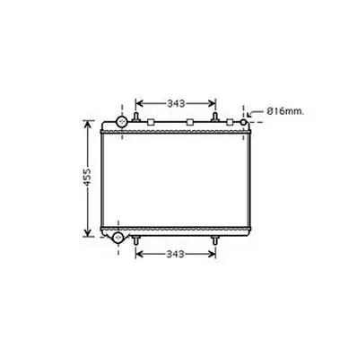 Radiateur de refroidissement moteur pour PEUGEOT 307 ph.1 2001-2005, OEM: 1330K1, Neuf Acheter En Ligne