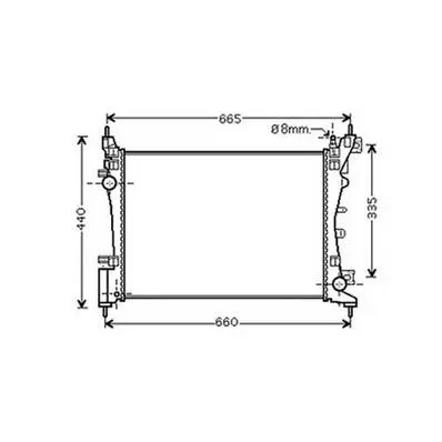 Satisfait Ou Remboursé Radiateur de refroidissement moteur pour PEUGEOT BIPPER 2008-2016, OEM: 1330T8, Neuf