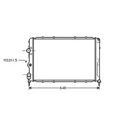 Prix Bas Radiateur de refroidissement moteur pour RENAULT SCENIC I ph.1 1996-1999, OEM: 7700838133, Neuf