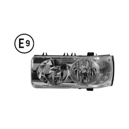 Phare avant gauche pour DAF CF 2001-2013, manuel, électrique, flèche blanche, sans ampoule (H7-H1-P21W-W5W), homologué E9, Neuf Promotion