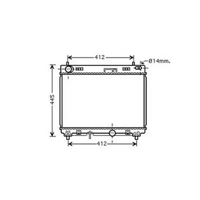 Radiateur de refroidissement moteur pour TOYOTA YARIS II ph.1 2005-2009, OEM: 164000N050, Neuf Prix Promo