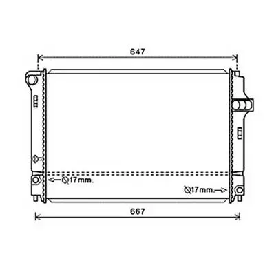Expédition Rapide Radiateur de refroidissement moteur pour TOYOTA YARIS III ph.1 2011-2014, OEM: 1640021330, Neuf