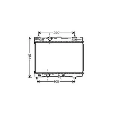 Radiateur de refroidissement moteur pour TOYOTA YARIS III ph.2 2014-2016, OEM: 164000Q040, Neuf Prix Réduit