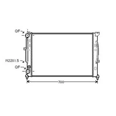 Vente Flash Radiateur de refroidissement moteur pour VOLKSWAGEN PASSAT B5 ph.2 2000-2005, OEM: 4B0121251AG, Neuf
