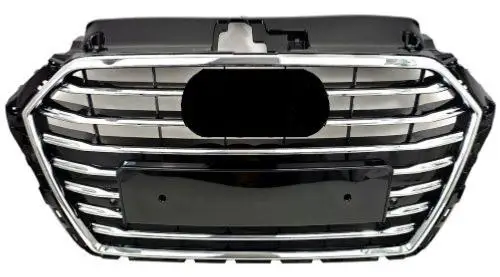 Grille pour AUDI A3 III phase 2 (3 portes) 2016-2020,chromèe, noir brillante, avec capteurs, Neuve Vente Directe