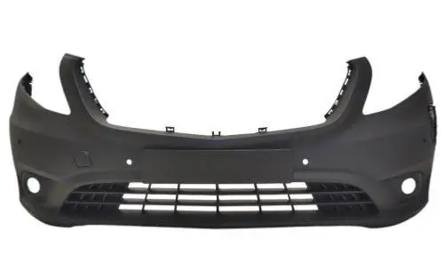Pare chocs avant pour MERCEDES VITO III (W447) 2019-2024, avec cache crochet, avec antibrouillard, gris, 4 trous PDC+2 Park Assist, trou pour la recharge électrique, Mod. E-VITO, Neuf Super Prix