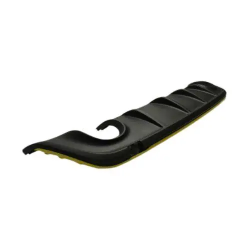 Satisfait Ou Remboursé Spoiler de pare-chocs arrière pour ALFA ROMEO GIULIETTA depuis 2016, noir, avec sortie à échappement unique, avec profil jaune, Neuf