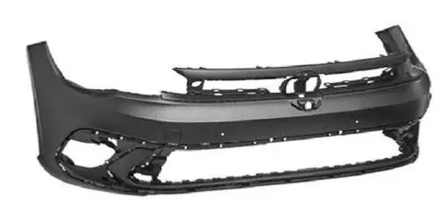Satisfait Ou Remboursé Pare chocs avant pour VOLKSWAGEN POLO VI phase 2 depuis 2021, bride de fixation, trous PDC+Supports, Mod. GTI/R-LINE, Neuf à peindre