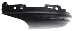 Certifié Coque rétroviseur gauche inférieure avec feu clignotant pour RENAULT CLIO V phase 2 depuis 2023, Noire, Neuve