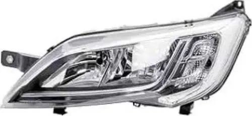 Top Vente Phare Optique avant gauche pour FIAT DUCATO III phase 2 2014-2023, chromé, H7+H7, moteur, èlectrique,feu clignotant, Neuf