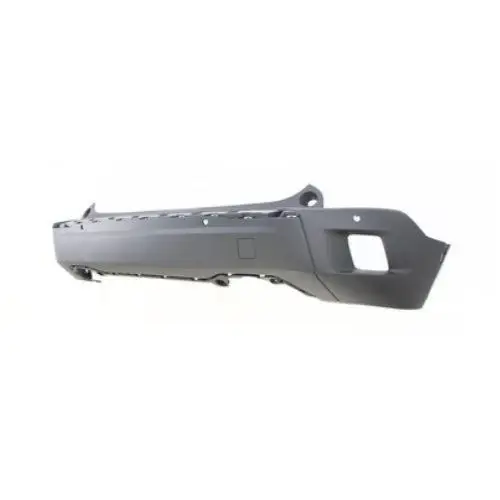 Commander Maintenant Pare-chocs arrière pour PEUGEOT 2008 II phase 2 depuis 2023, partie inférieure, noir gaufré, avec 4 trous PDC et aide au stationnement + supports, Neuf