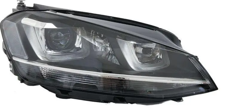 Commander Vite Phare avant droit pour VOLKSWAGEN GOLF VII phase 1 du 2012 au 2016, bixeno dbl+led, avec moteur, Mod. VALEO, Neuf