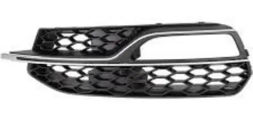 Top Vente Grille pare chocs avant gauche pour AUDI A3 III ph.1 2012-2016, noire, avec moulure argentè, Mod.S3, Neuve