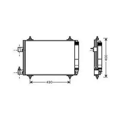 Pas Cher Condenseur de Climatisation pour CITROËN C5 I ph.2 2004-2008, OEM: 6455GY, Neuf