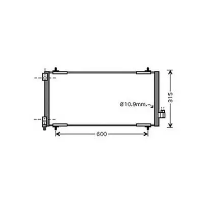 Produit De Marque Condenseur de Climatisation pour CITROËN C5 I ph.2 2004-2008, OEM: 6455EY, Neuf