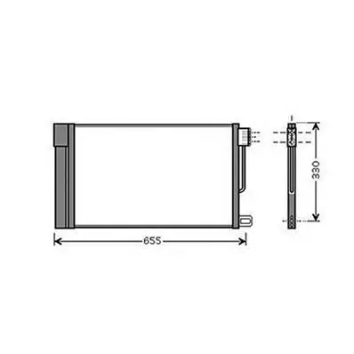 Meilleur Prix Condenseur de Climatisation pour CITROËN NEMO depuis 2008, OEM: 13310103, Neuf