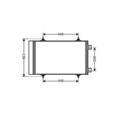 Bon Plan Condenseur de Climatisation pour CITROËN JUMPY II 2007-2016, OEM: 1440143080, Neuf