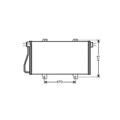 Condenseur de Climatisation pour NISSAN INTERSTAR ph.1 1999-2003, OEM: 2765000QAF, Neuf Super Prix