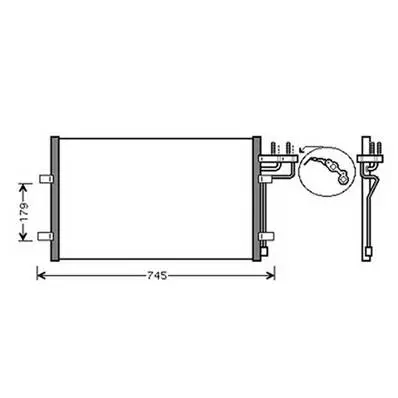 Prix Réduit Condenseur de Climatisation pour FORD FOCUS I ph.2 2001-2004, OEM: 1516838, Neuf