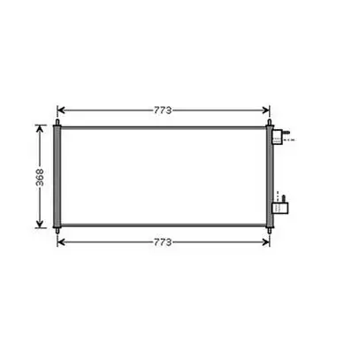 Affaire À Saisir Condenseur de Climatisation pour FORD TOURNEO CONNECT I ph.1 2002-2006, OEM: 4488406, Neuf