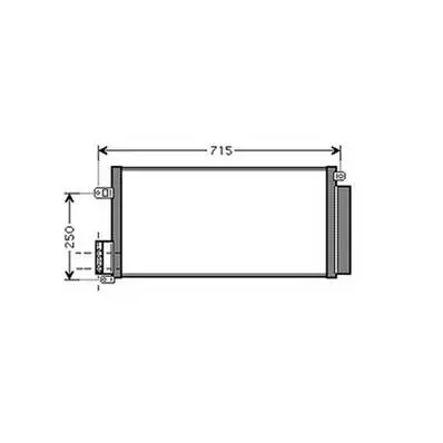 Offre Limitée Condenseur de Climatisation pour FIAT GRANDE PUNTO 2005-2009, OEM: 95514601, Neuf