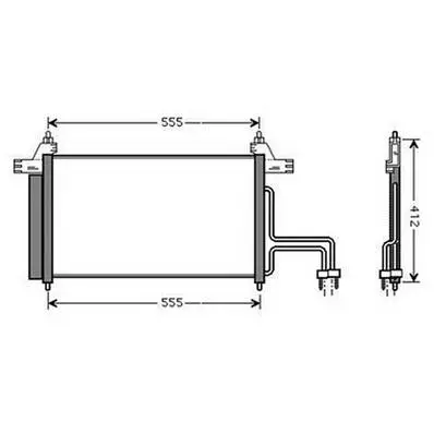 Super Prix Condenseur de Climatisation pour FIAT STILO 2001-2003, OEM: 46745840, Neuf