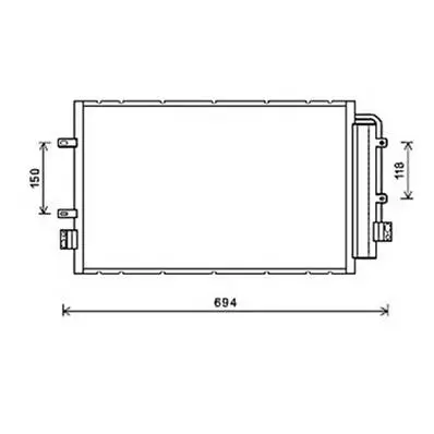 Réduction Condenseur de Climatisation pour IVECO DAILY 2011-2014, OEM: 5801255825, Neuf