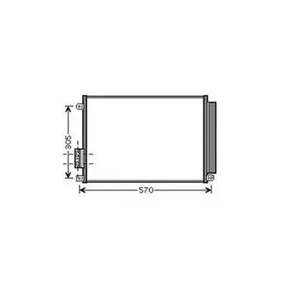 Condenseur de Climatisation pour LANCIA YPSILON II ph.1 2011-2015, OEM: 51953633, Neuf Dernière Chance