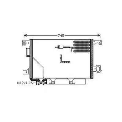 Remise Condenseur de Climatisation pour MERCEDES CLASSE C ph.2 2004-2007 (W203), OEM: 2035001654, Neuf