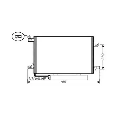 Condenseur de Climatisation pour MERCEDES CLASSE A 2008-2012 (W169), OEM: A1695001254, Neuf Populaire